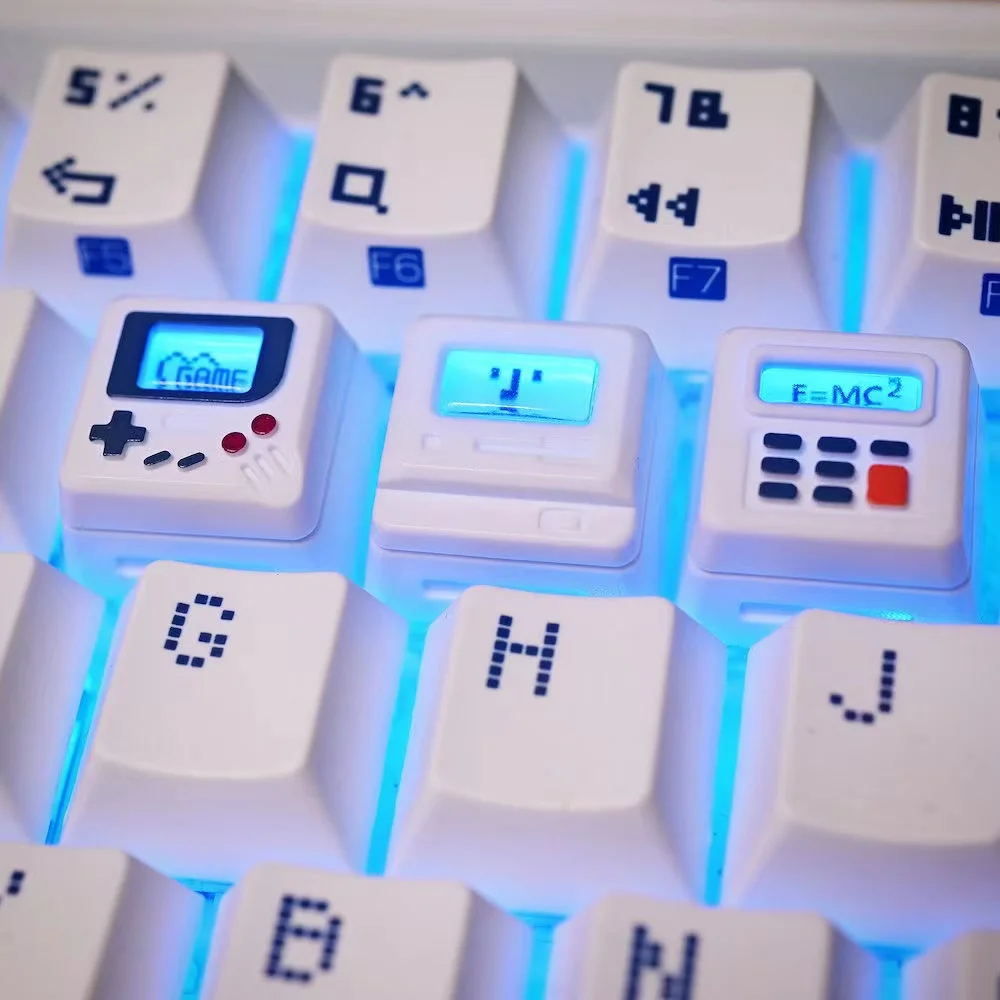 Retro Gaming Nostalgia - K-04 3-in-1 Creative Retro Transparent Keycap