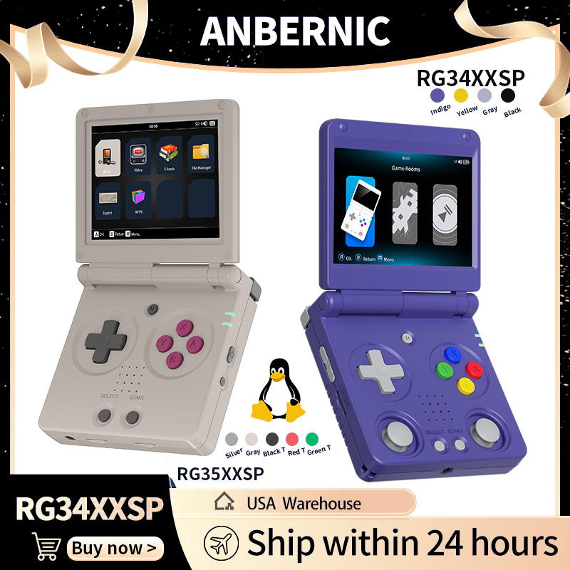 Anbernic RG34XXSP RG35XXSP Fli - Retro Gaming Hdmi ulasan dan harga