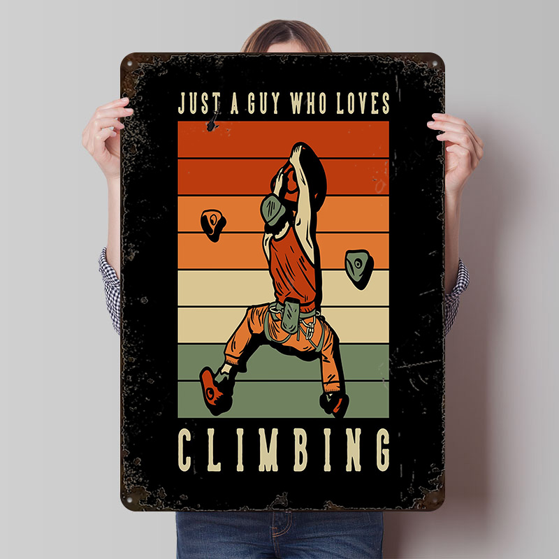 Climbing Guy Retro Sunset Tinp - Retro Gaming Guy ulasan dan harga