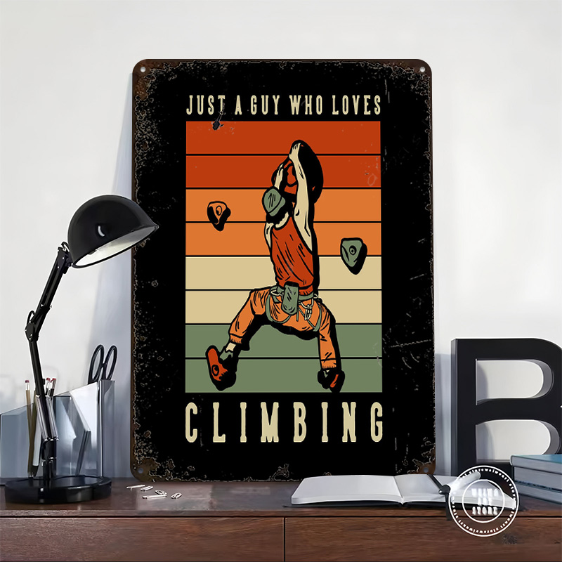 Climbing Guy Retro Sunset Tinp - Retro Gaming Guy ulasan dan harga