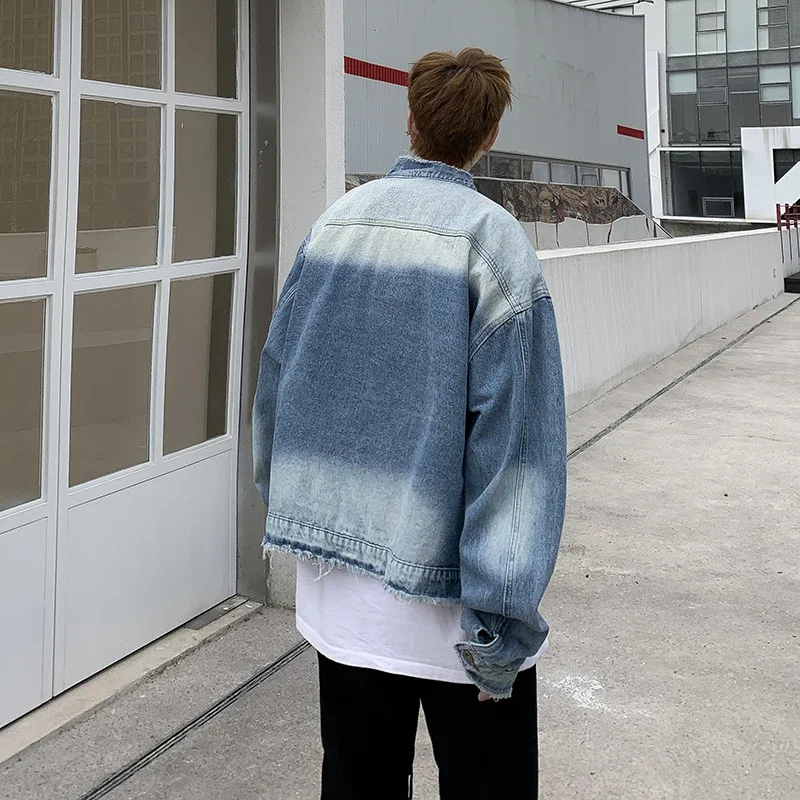 American Retro Hip Pop Raw Edg - Retro Gaming Jacket ulasan dan harga