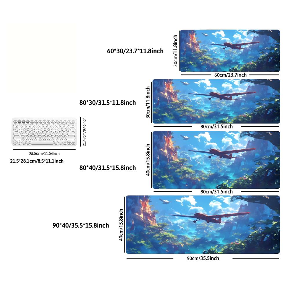 Large XXL Gaming Mouse Pad Ret - Retro Gaming Keyboard And Mouse ulasan dan harga