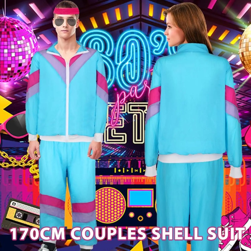 80s 90s Fancy Dress Costumes f - Retro Gaming Jacket ulasan dan harga