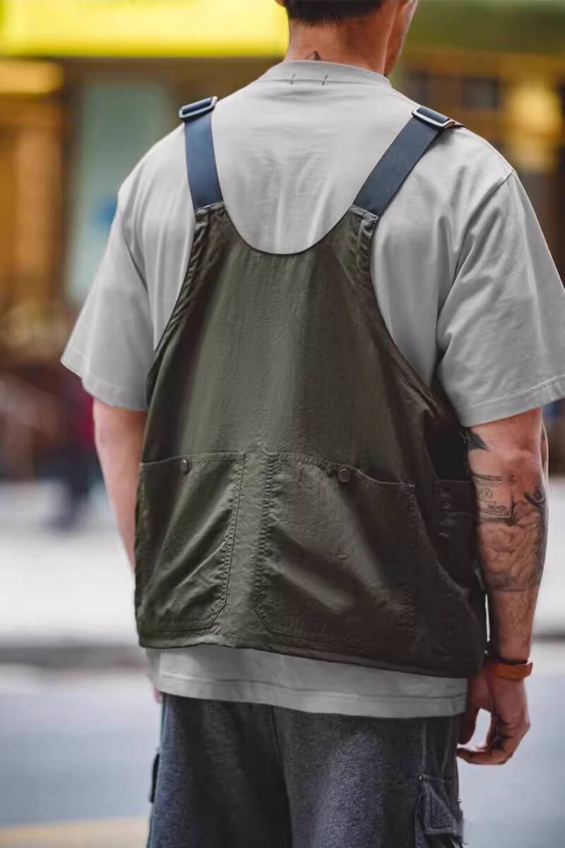 Retro Functional Cargo Vest Me - Retro Gaming Jacket ulasan dan harga
