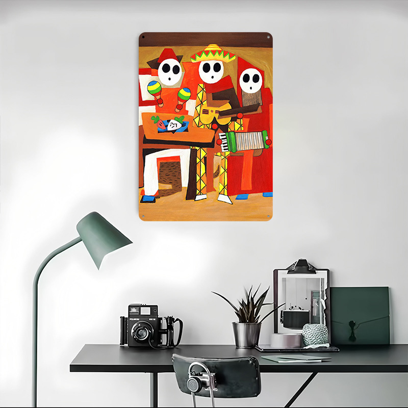 Three Mariachi Guys Tin Plaque - Retro Gaming Guy ulasan dan harga