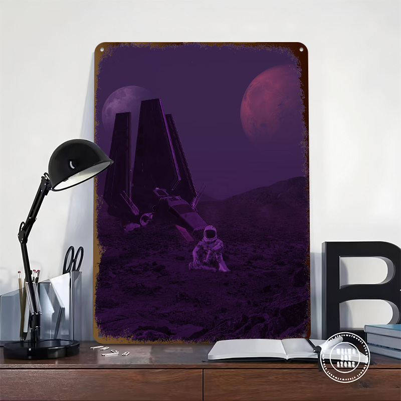 Space Travel Metal Poster Cust - Retro Gaming Space ulasan dan harga