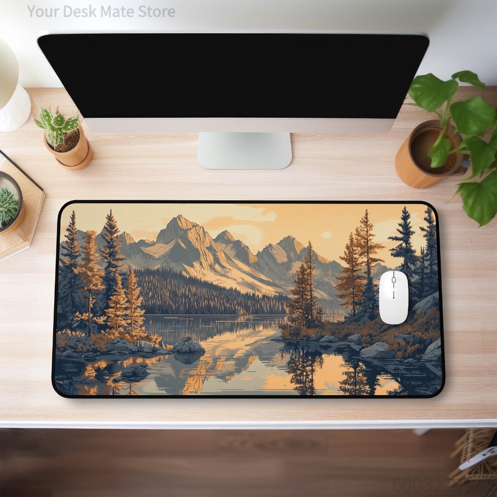 Retro Art Mountain Landscape D - Retro Gaming Xl ulasan dan harga