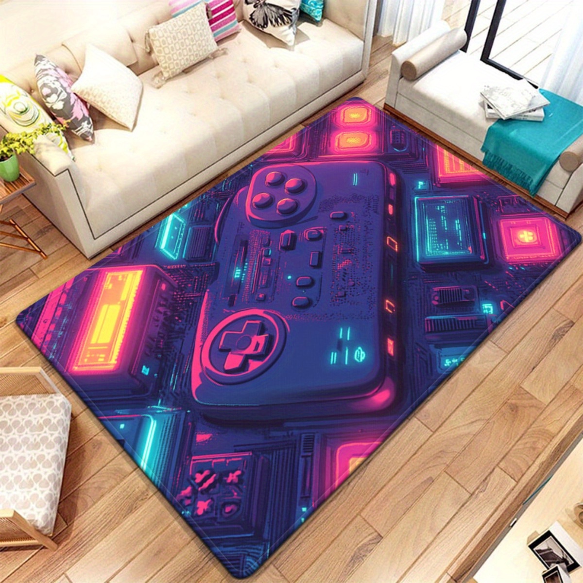 Neon Gamer Rug – Retro Game Co - Retro Gaming Space ulasan dan harga