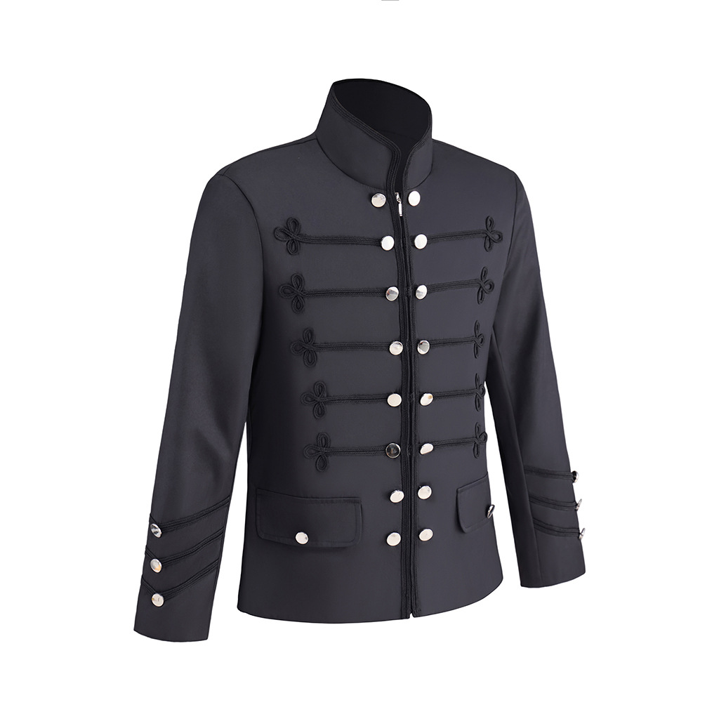 Men's Black Military Jacket Na - Retro Gaming Jacket ulasan dan harga