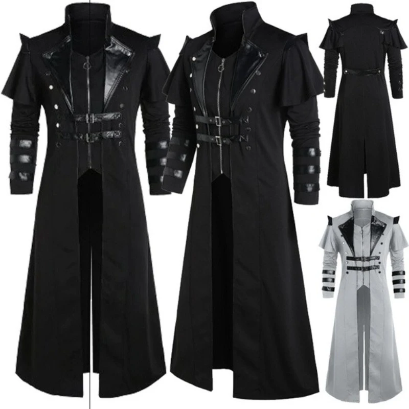 Vintage Men's Gothic Steampunk - Retro Gaming Jacket ulasan dan harga
