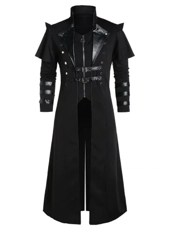 Vintage Men's Gothic Steampunk - Retro Gaming Jacket ulasan dan harga
