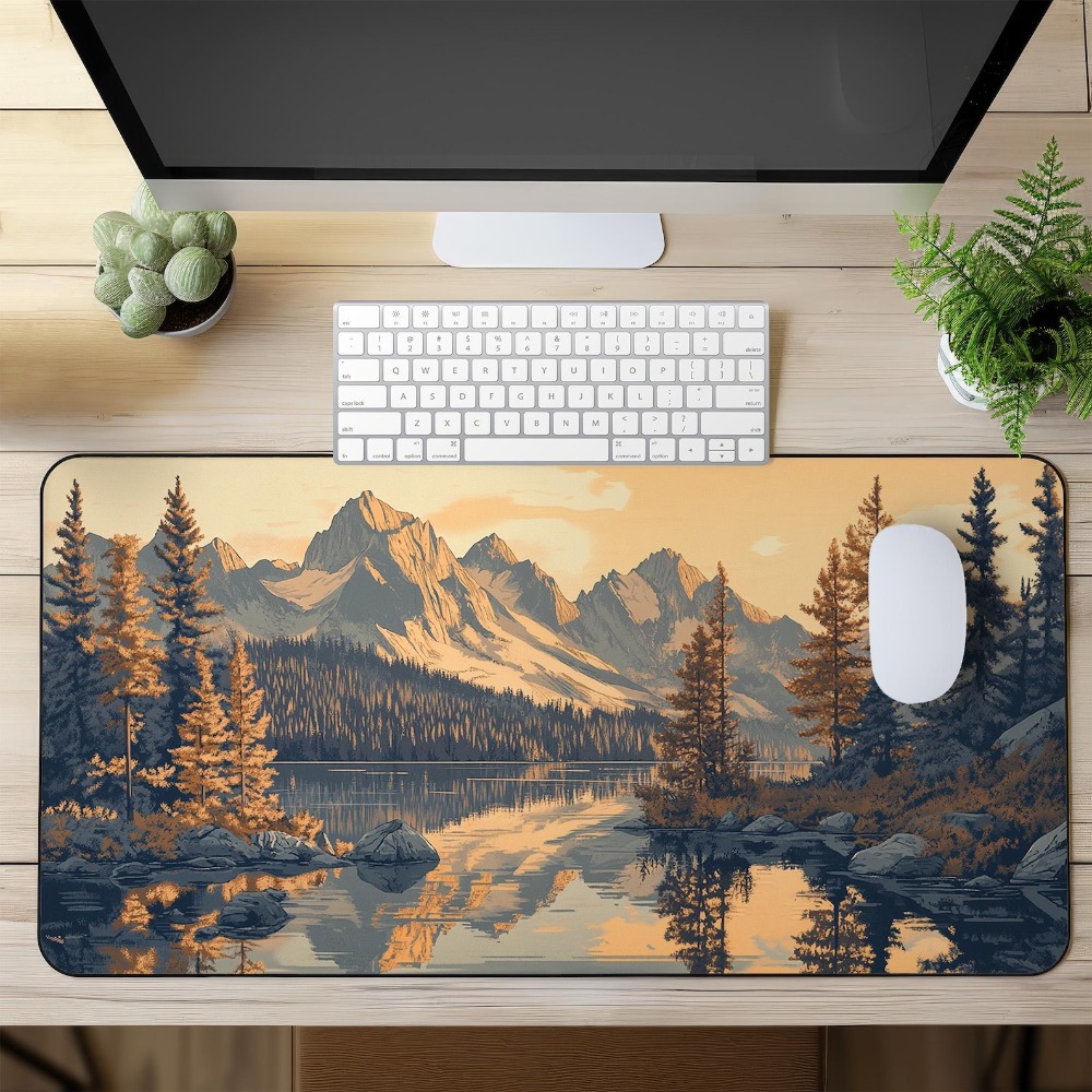 Retro Art Mountain Landscape D - Retro Gaming Xl ulasan dan harga