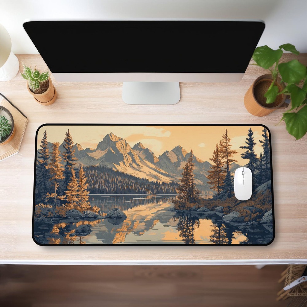 Retro Art Mountain Landscape D - Retro Gaming Xl ulasan dan harga